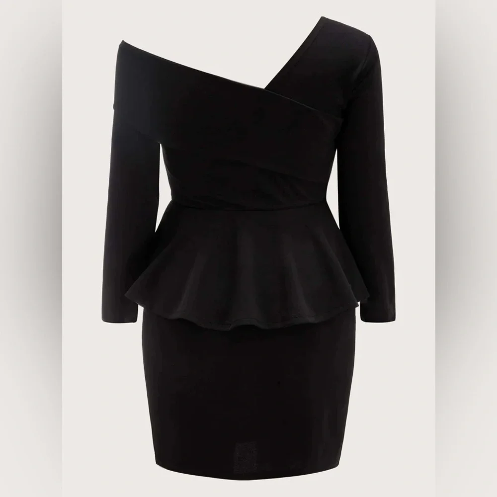 SHEIN Peplum Dress, never worn Size 3XL - Picture 1 of 4